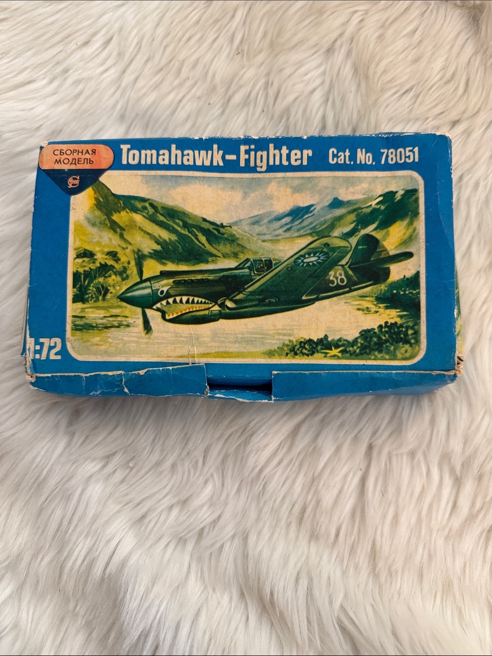 Vintage Tomahawk Fighter Model Plane Building Set 1:72 Collectible USSR